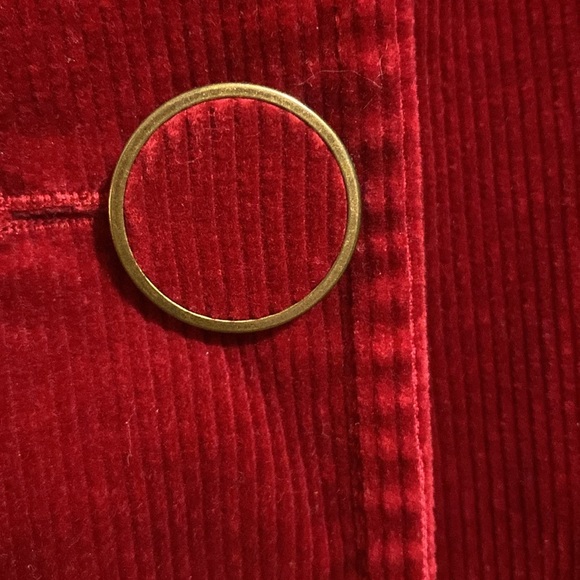 Talbots Red Corduroy Blazer - Picture 6 of 8